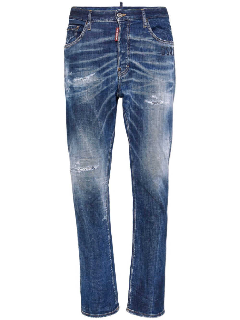 Distressed skinny jeans - Blue