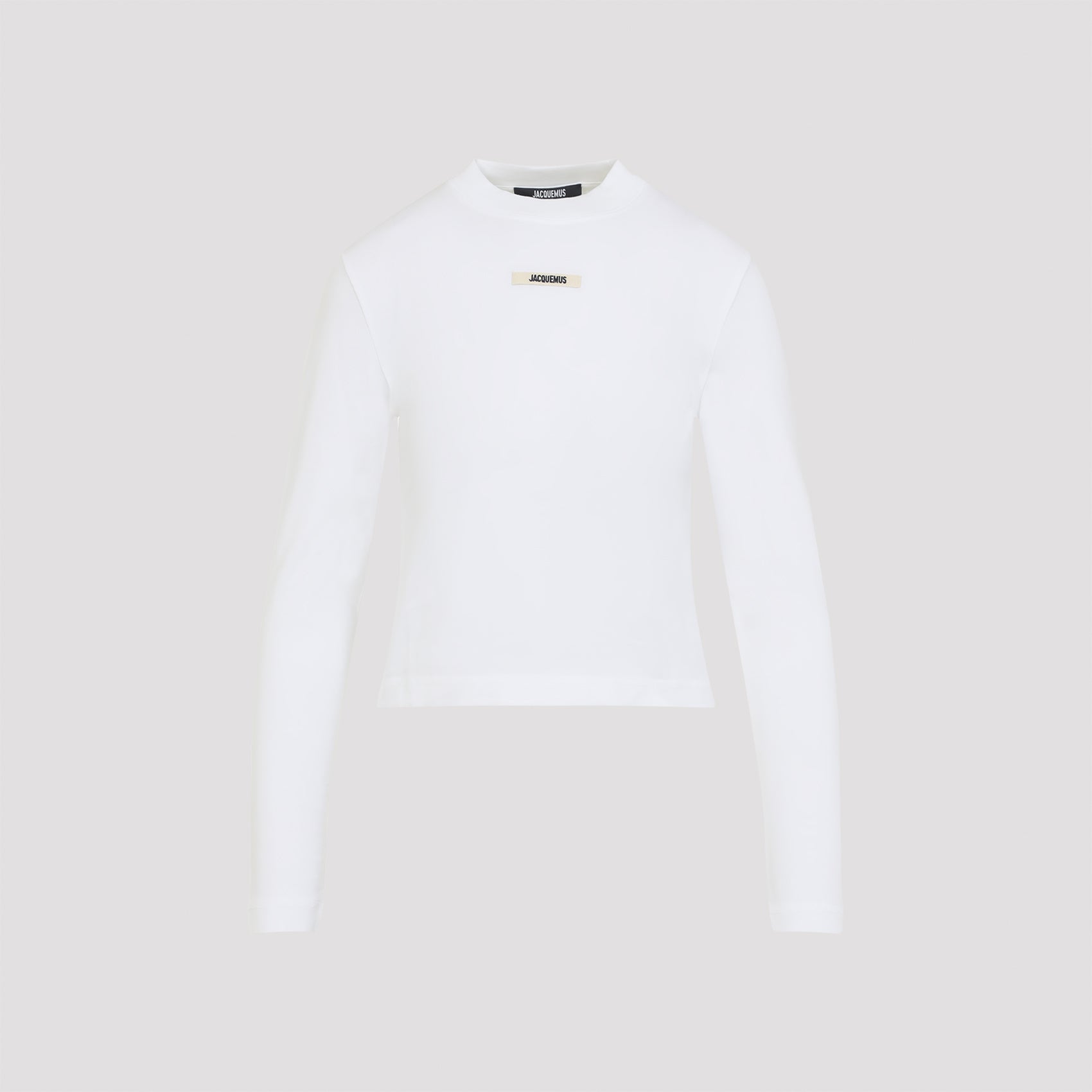 Long Sleeve T-Shirt with Gros Grain Detail