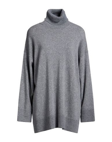 Woman Turtleneck Grey Size S Polyamide, Wool, Viscose, Cashmere, Elastane