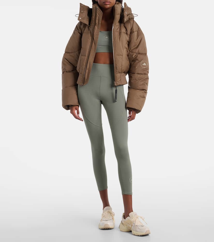 Hooded cropped jacket