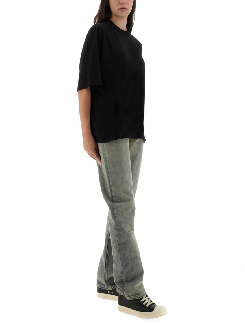 Grey Straight Mid Rise Jeans