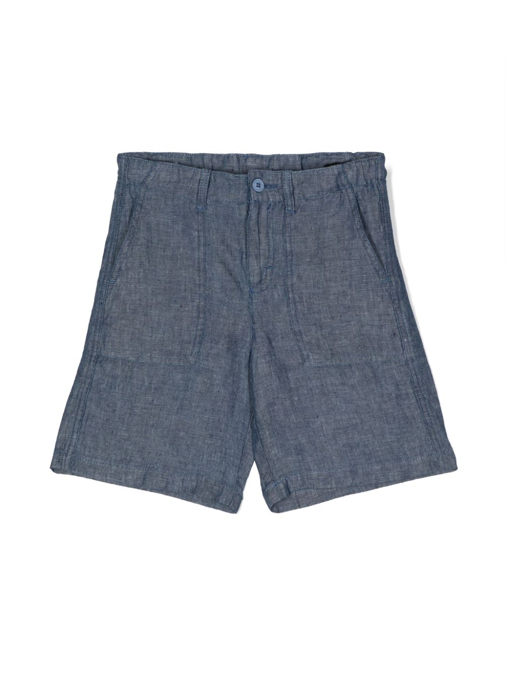 Chambray bermuda shorts - Blue