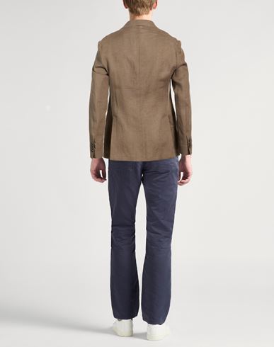 Man Blazer Taupe Size 38 Cotton, Polyamide, Elastane