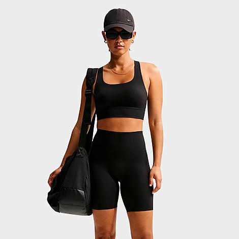 Women's Zenvy Light Support Padded Longline Sports Bra in Black/Cool Grey