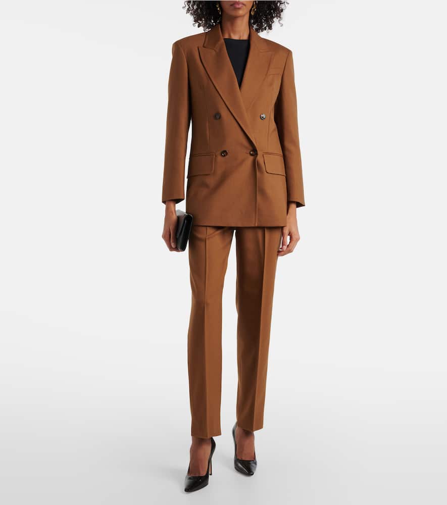 Palanca wool and silk-blend blazer