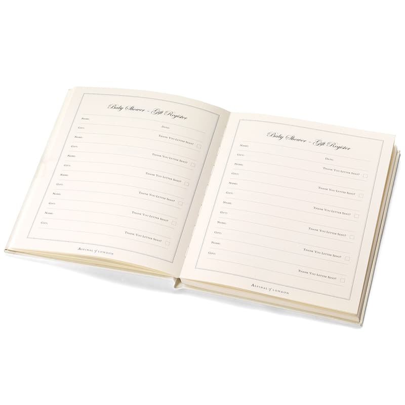 Deluxe Baby Record Book in Smooth Ivory