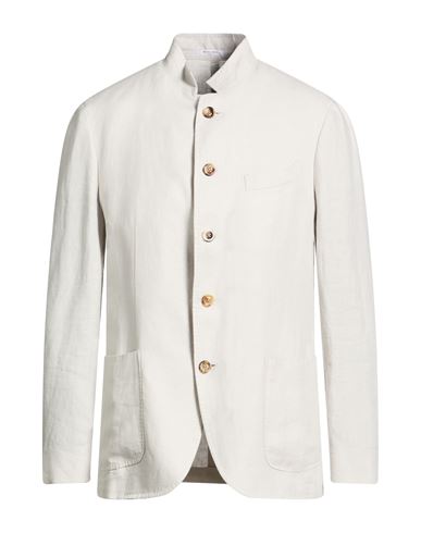 Man Blazer Light grey Size 46 Linen