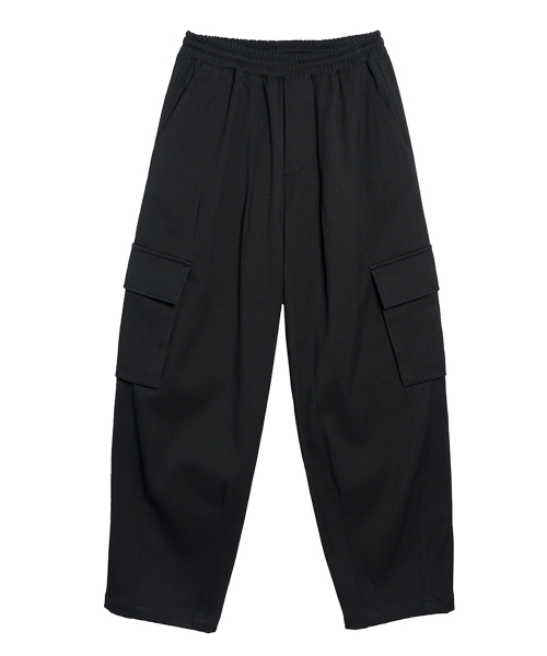 Semi Balloon Cargo Pants Black