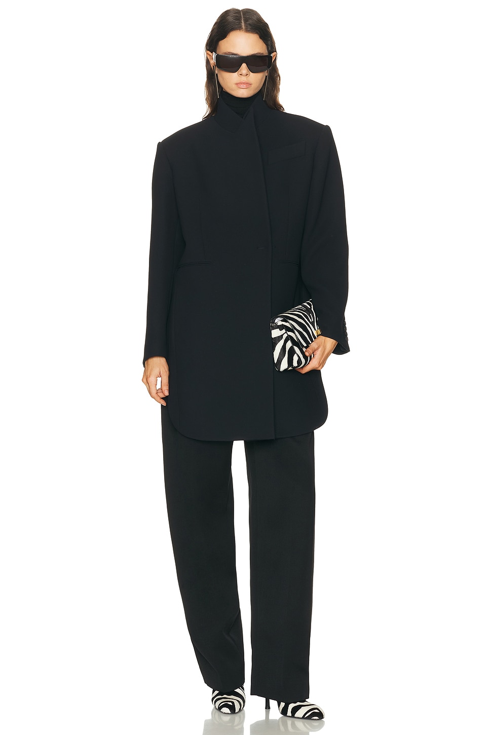 KHAITE Comelle Coat in Black - Black. 0 also