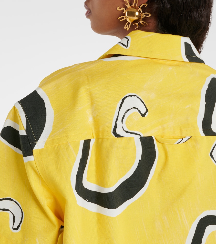 La Chemise Jean printed cotton bowling shirt