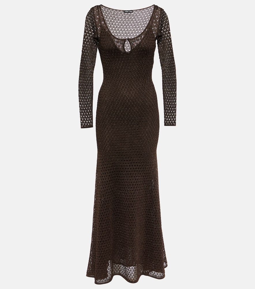 Lurex maxi dress