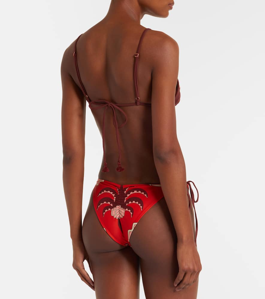 Embroidered bikini top