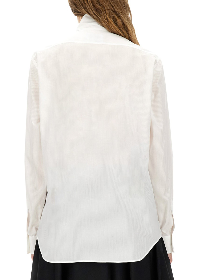 Cotton Poplin Jacquard Shirt