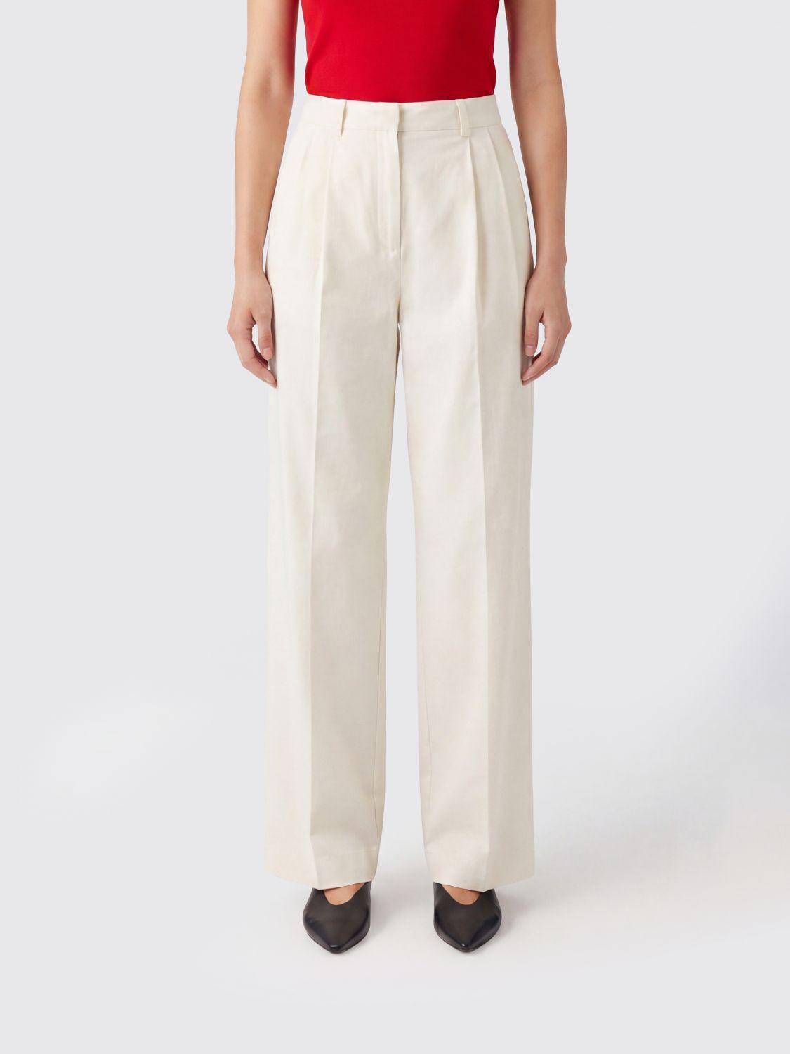 Cotton Blend Chino Trousers