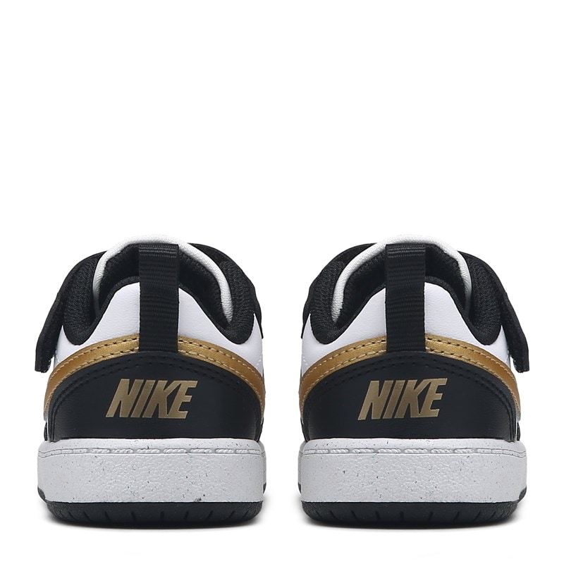 Kids' Court Borough 2 Low Top Sneaker Baby/Toddler Shoes (Black/Gold)