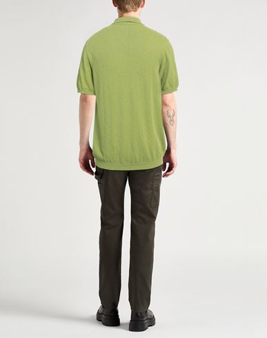 Roberto Collina Man Sweater Green Size 42 Cotton, Polyamide