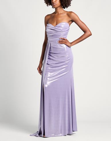 Woman Maxi dress Lilac Size 8 Polyester