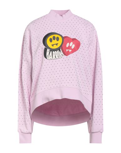 Woman Sweatshirt Pink Size M Cotton
