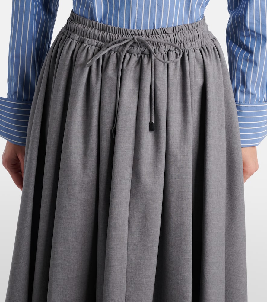 Livrea virgin wool midi skirt
