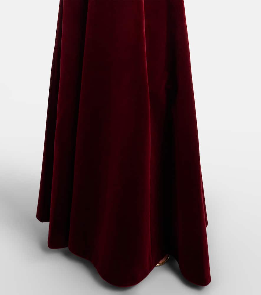 Nodin cotton velvet gown