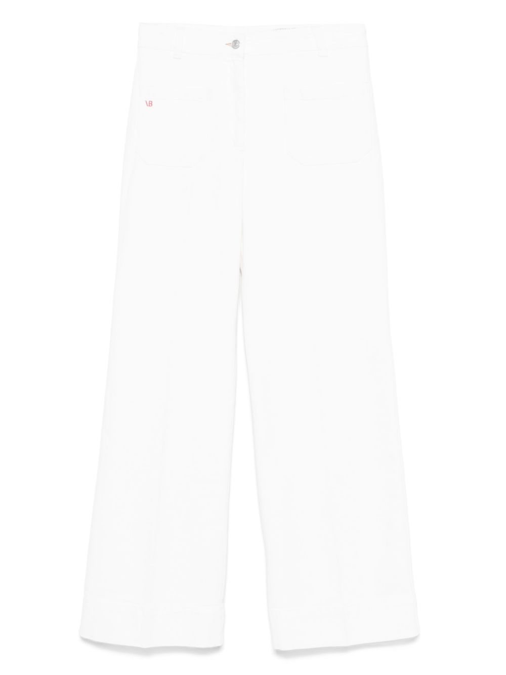 Victoria Beckham logo-tag jeans - White