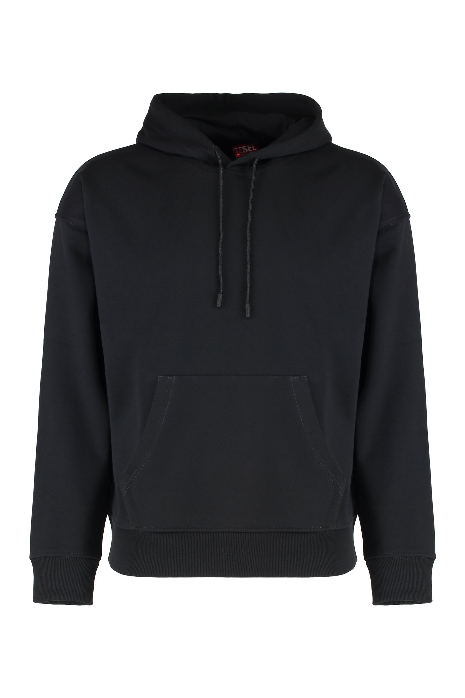 Men's -Style Ribbed-Edge Cotton Hoodie