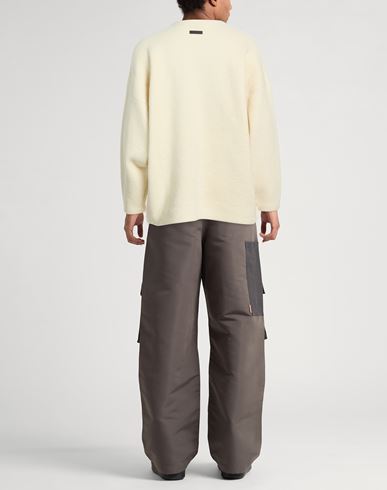 Man Sweater Beige Size L Virgin Wool, Nylon