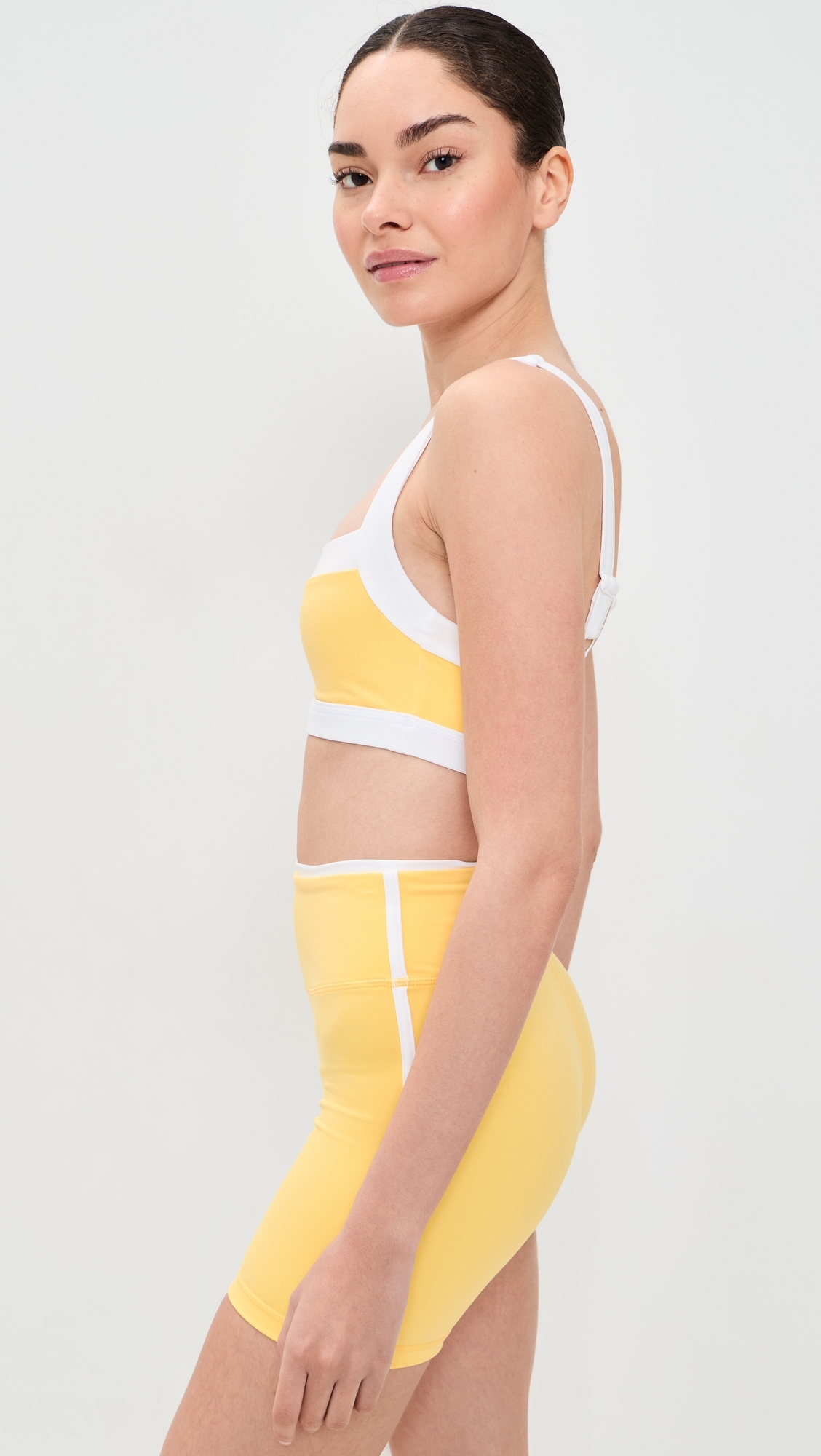 Straight Neck Bra Daisy w/ White Contrast