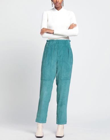 Woman Pants Turquoise Size 8 Polyester, Polyamide, Elastane