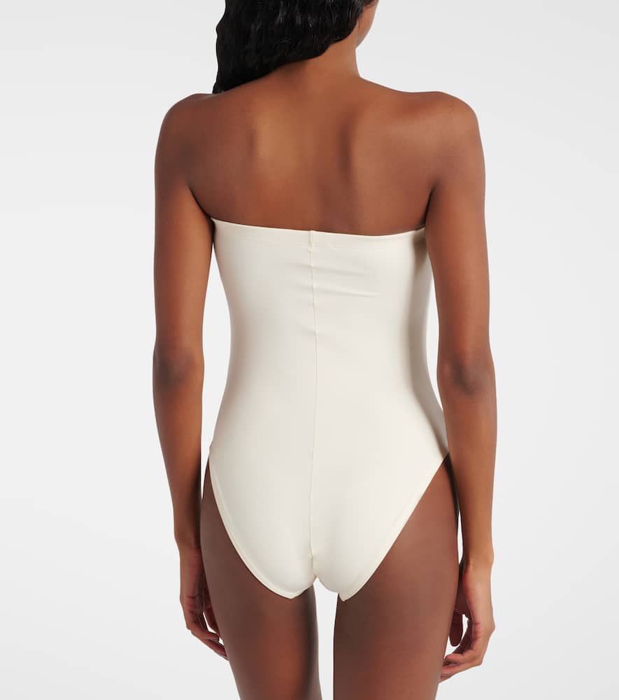 Tess floral-appliqué swimsuit