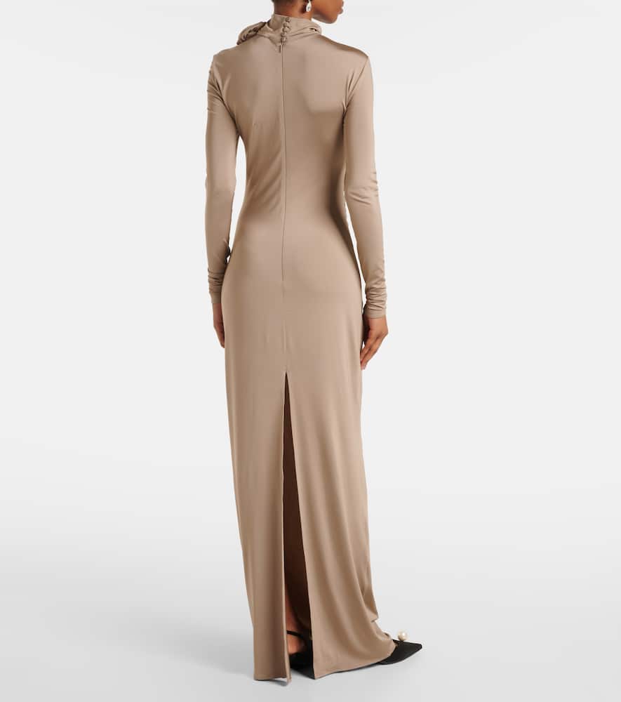 Magda Butrym Floral-appliqué gown