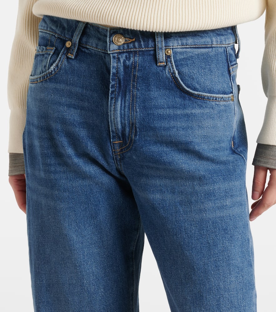 Tess high-rise straight jeans
