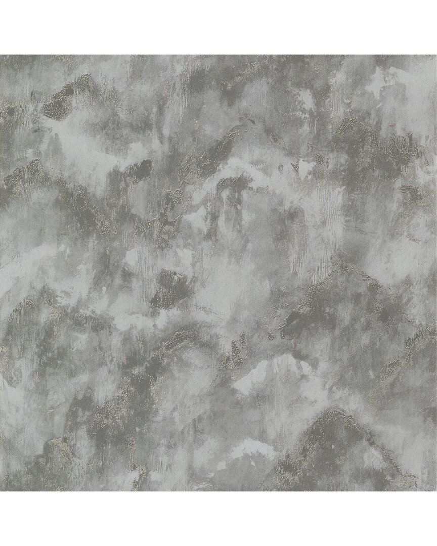 A-Street Prints Toula Silver Abstract Wallpaper