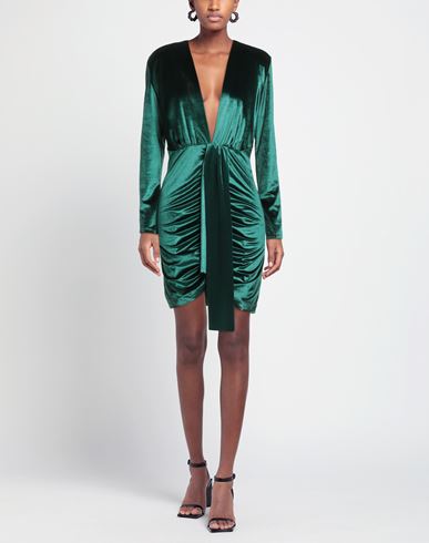 Woman Mini dress Green Size 10 PES, Elastane