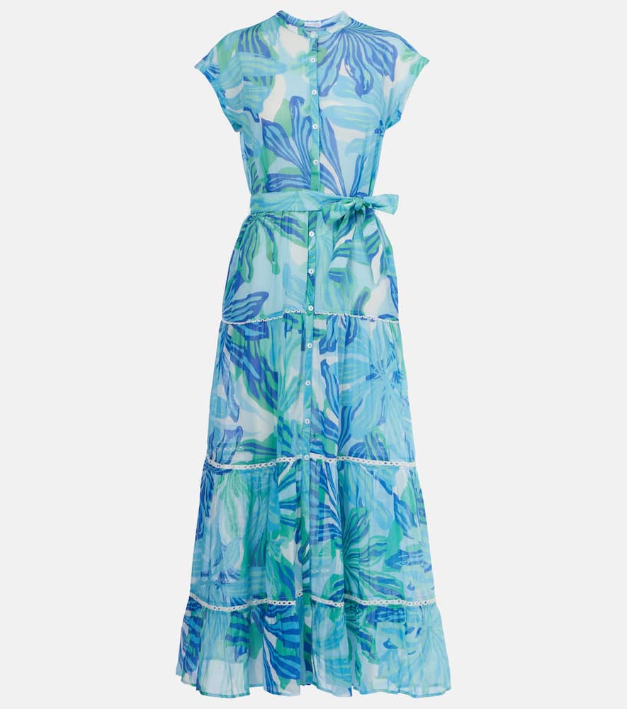 Kora printed cotton gauze maxi dress