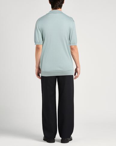 Man Polo shirt Deep teal Size L Silk, Cotton