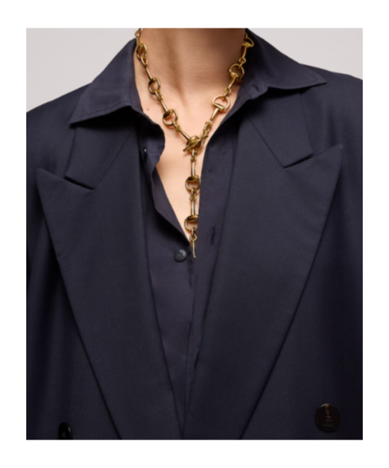 Horsebit lariat necklace
