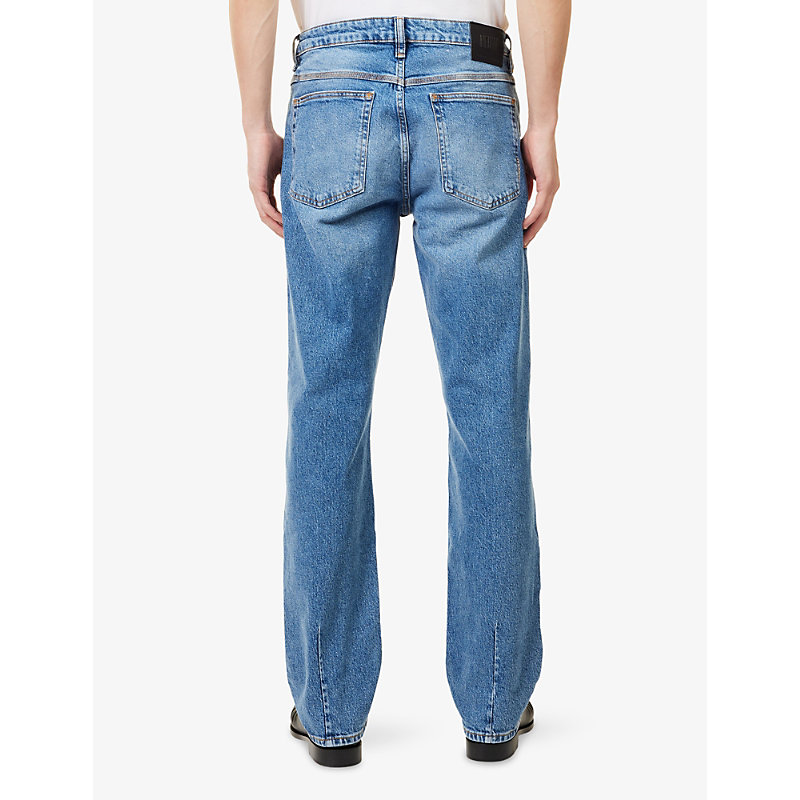 Mens Ray Straight-Leg Stretch-Denim Jeans