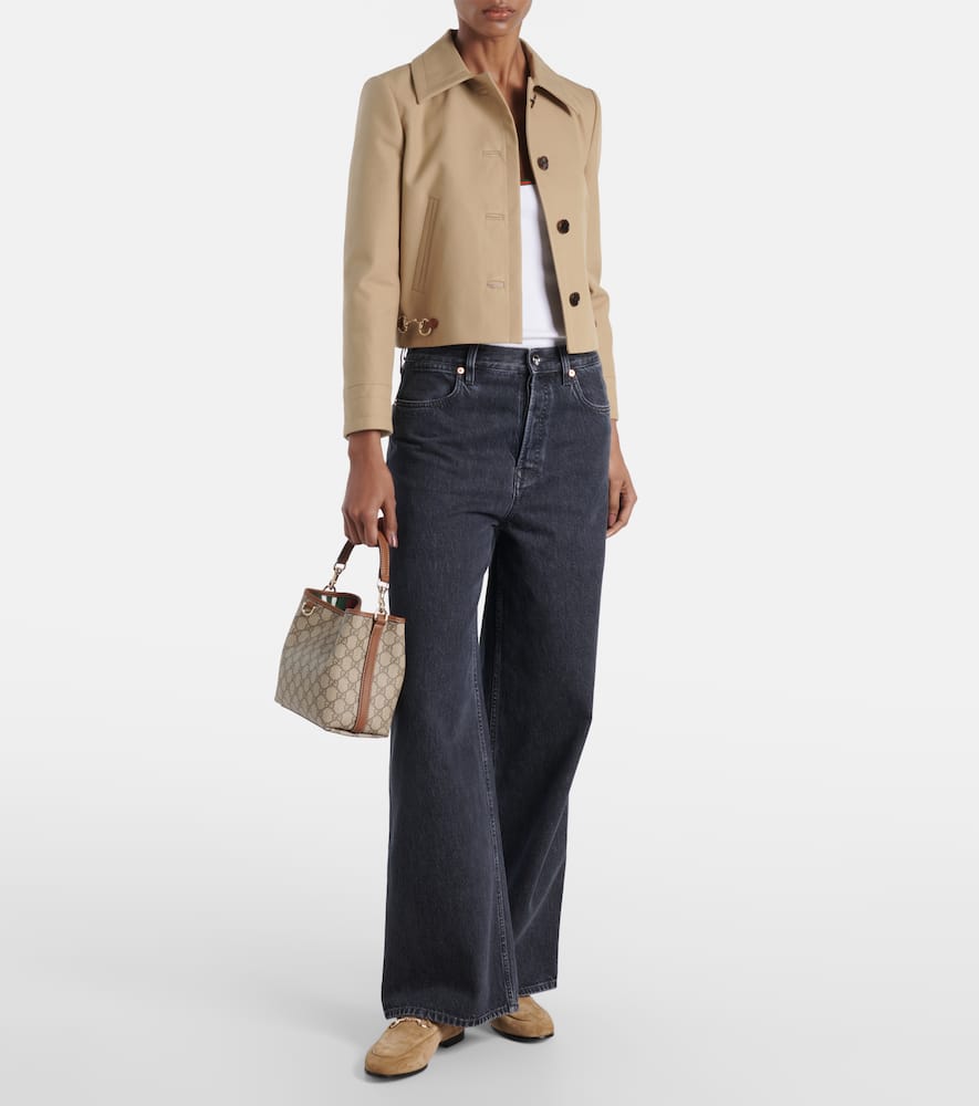 Gucci GG Emblem Small bucket bag
