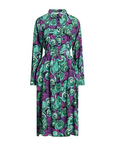 Woman Midi dress Purple Size XXS Rayon, Polyester