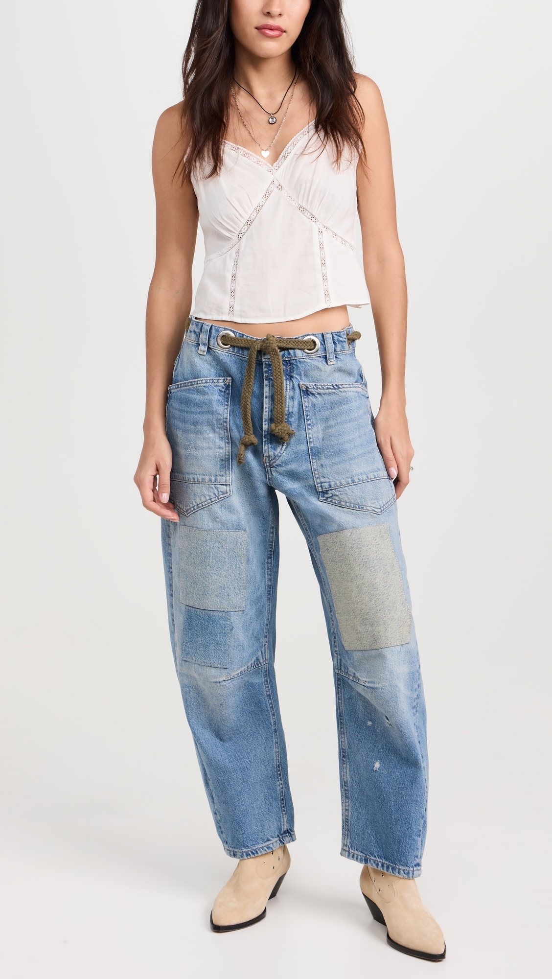 Moxie Pull-On Barrel Jeans Truest Blue