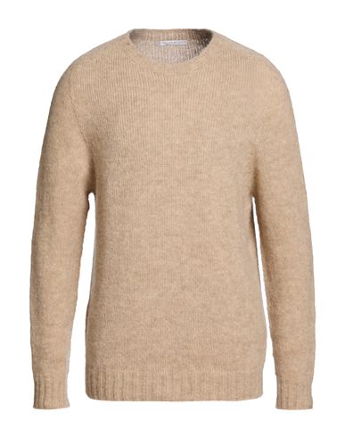 Man Sweater Light brown Size XL Alpaca wool, Polyamide, Wool