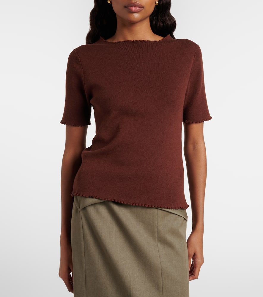 Cotton, silk, and cashmere sweater