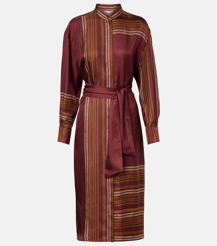 Pietre printed silk wrap dress