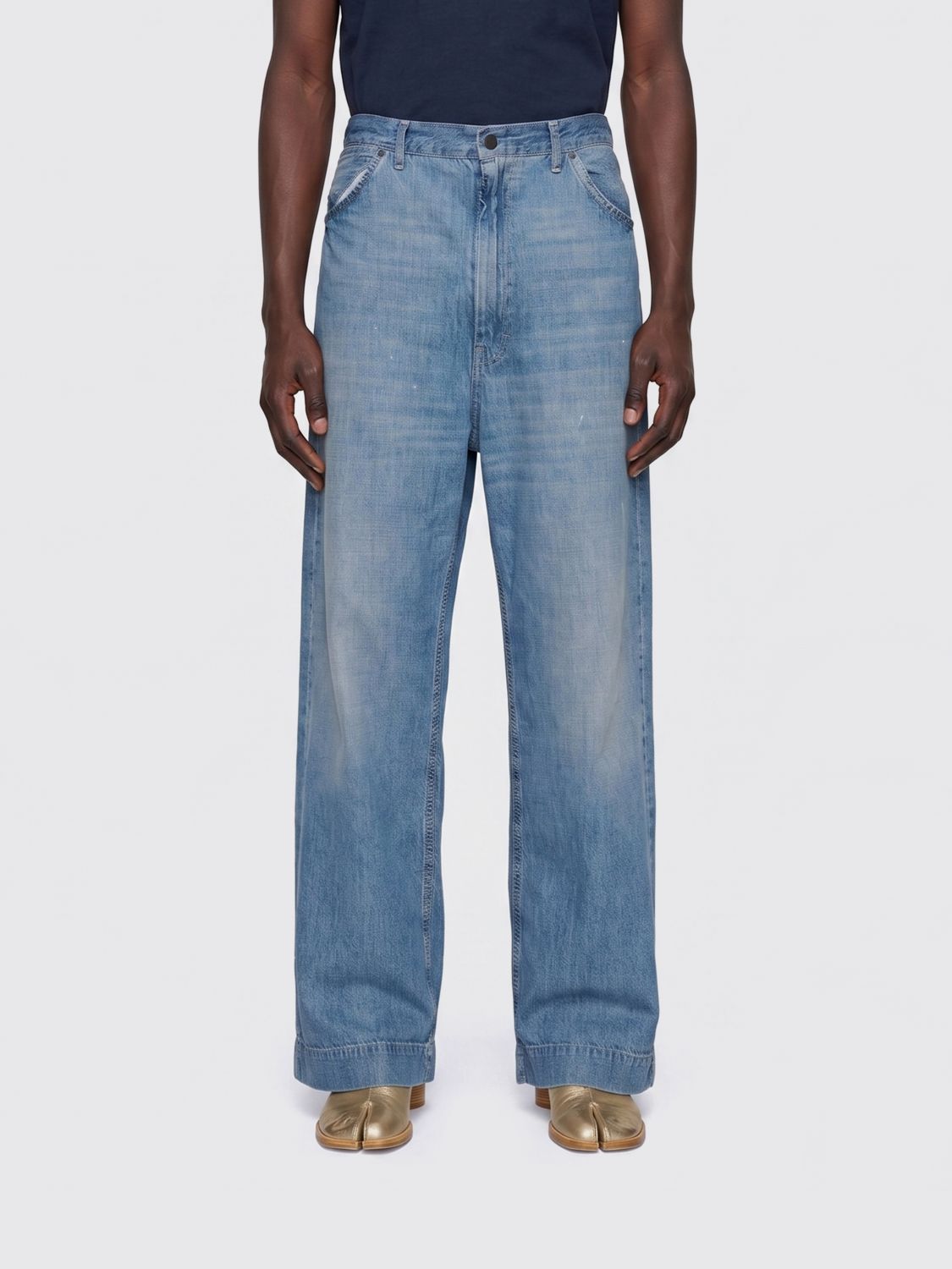 Pants Men color Blue