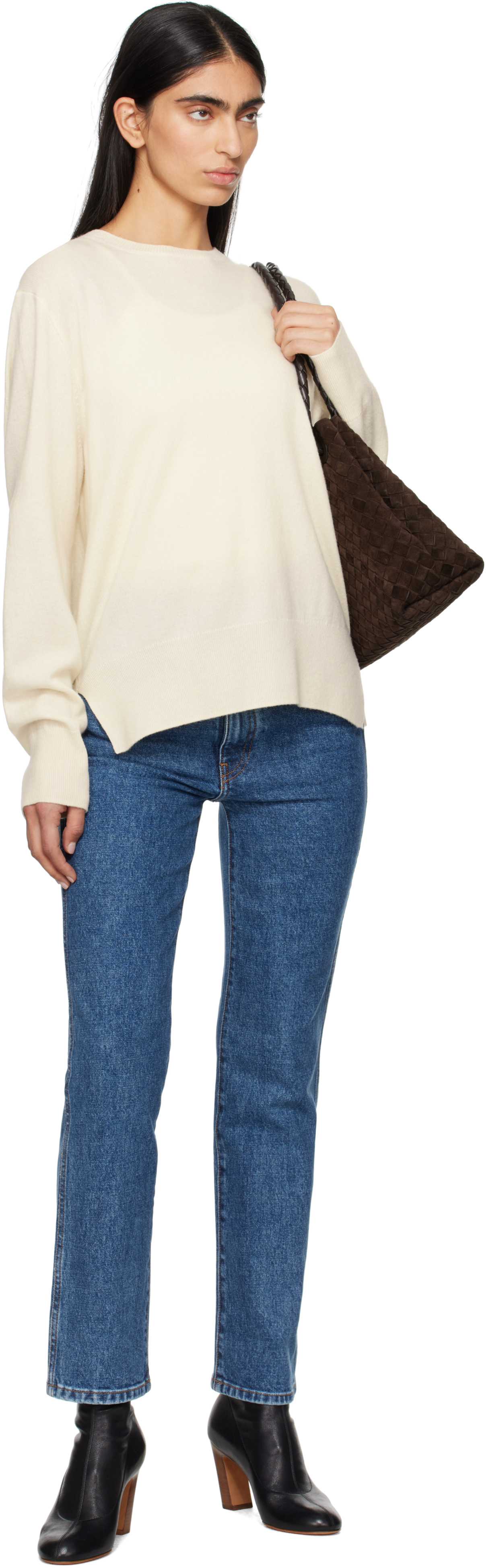 KHAITE Blue Abigail Stretch Jeans