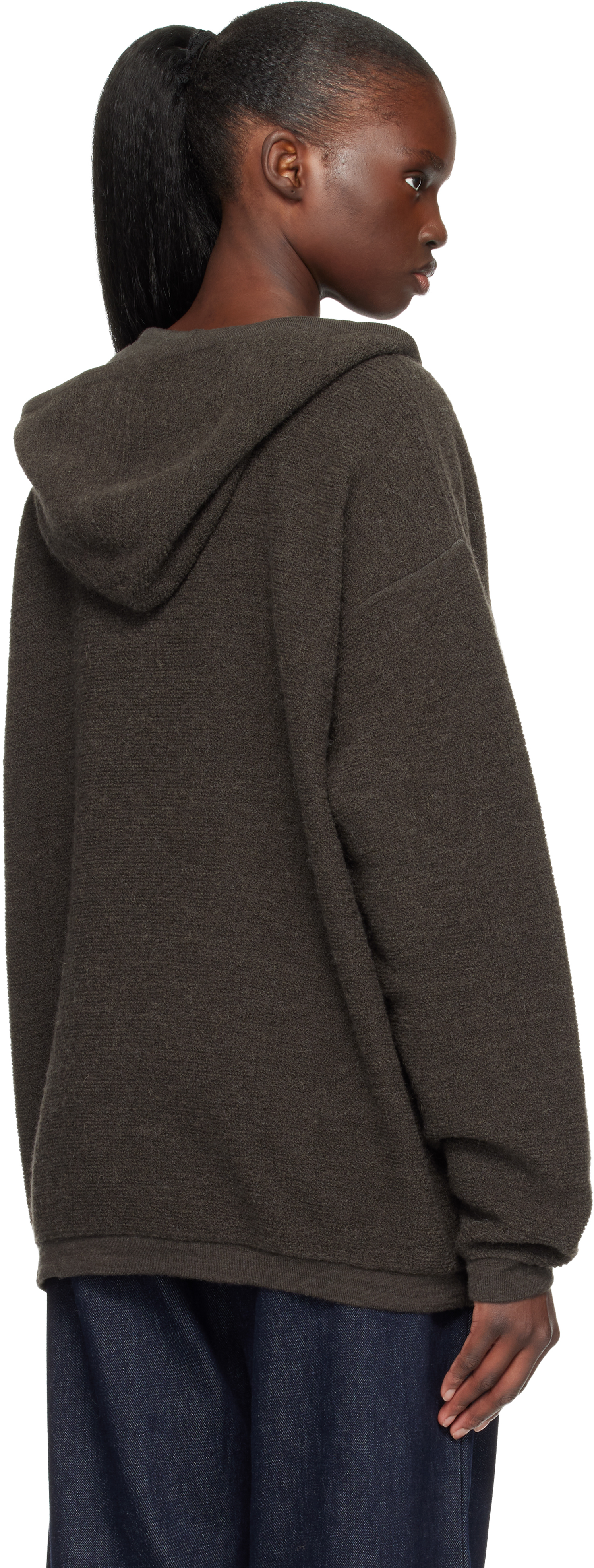 Gray Fine Terry Hoodie