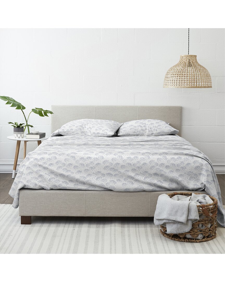 Flower Bunch 4Pc Flannel Sheet Set