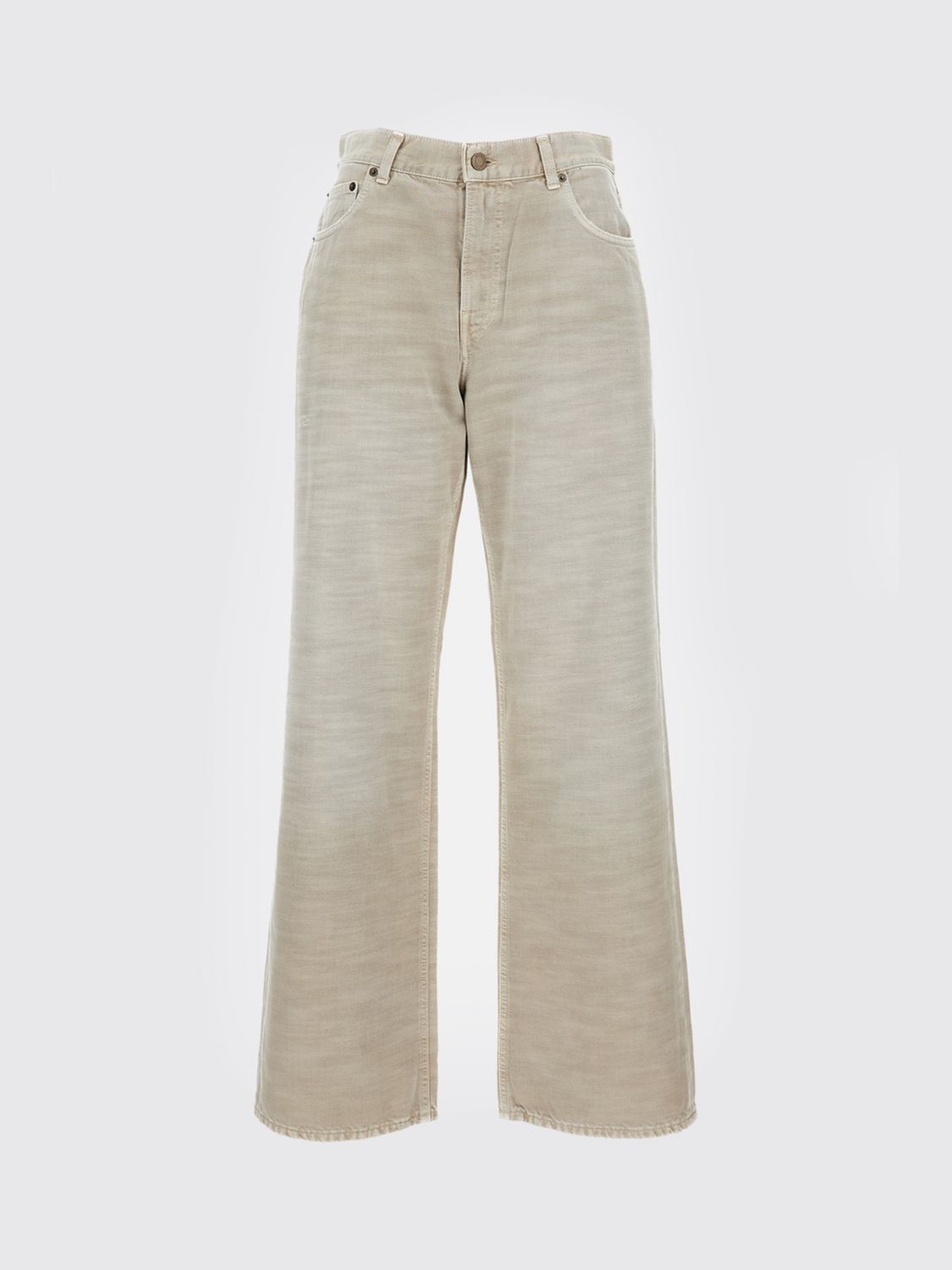 Jeans Woman color Beige
