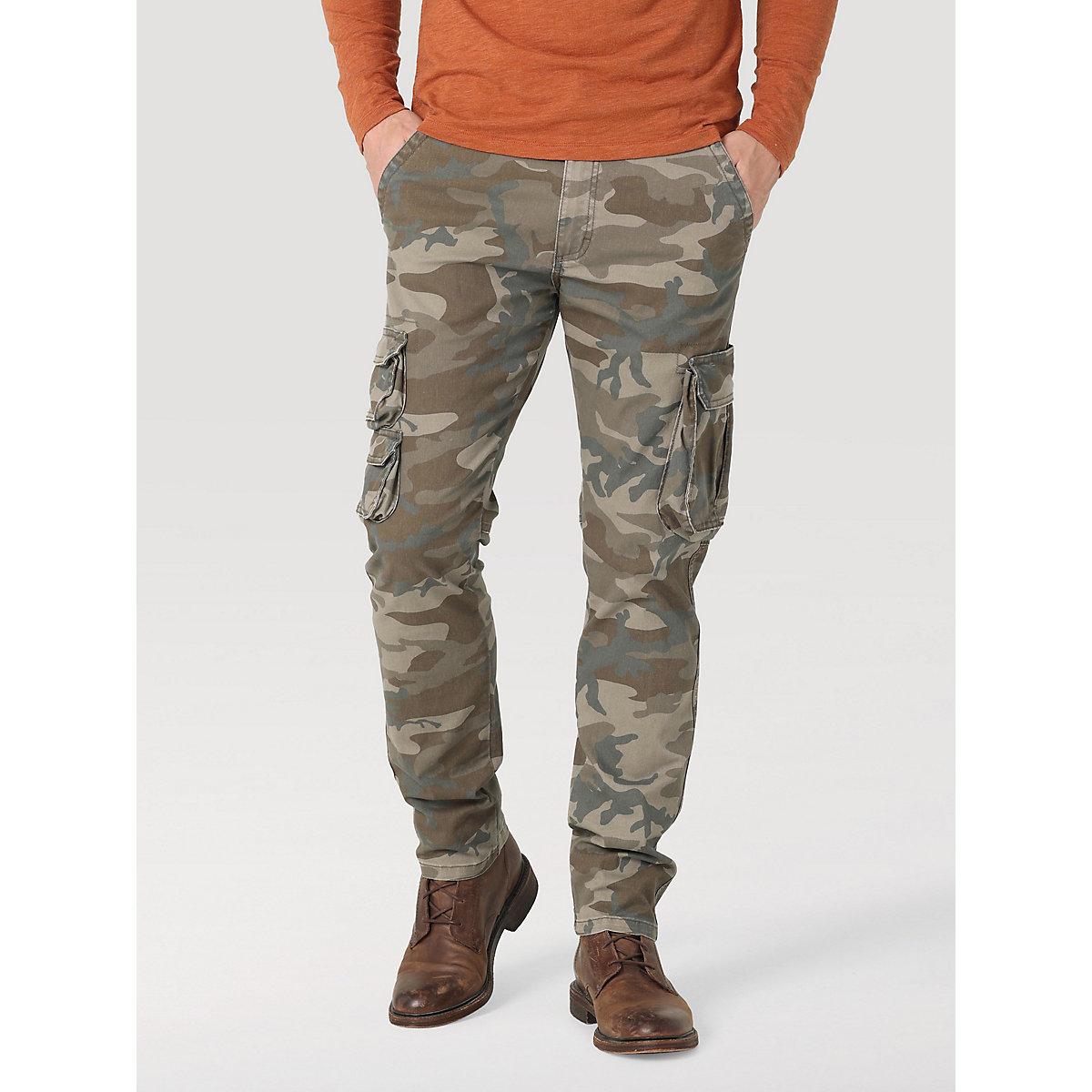 Men's ® Flex Tapered Cargo Pant in Brown Jungle Camo